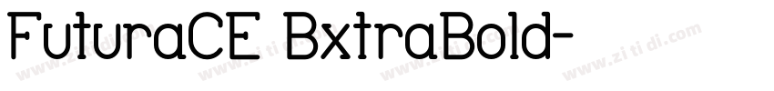 FuturaCE BxtraBold字体转换